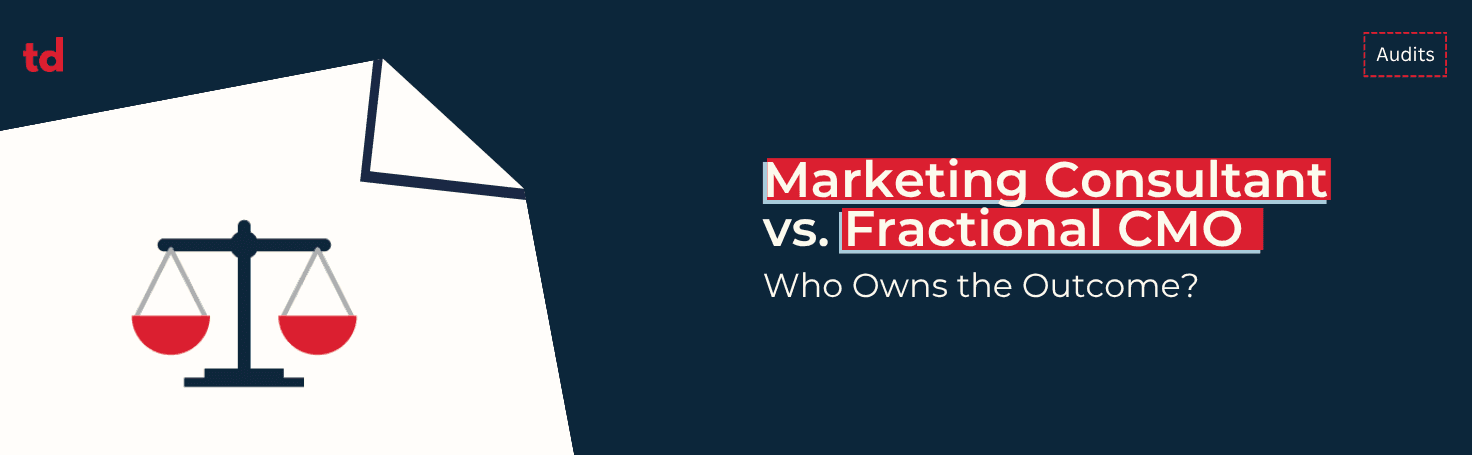 Marketing consultant vs. fractional CMO: what's the difference?