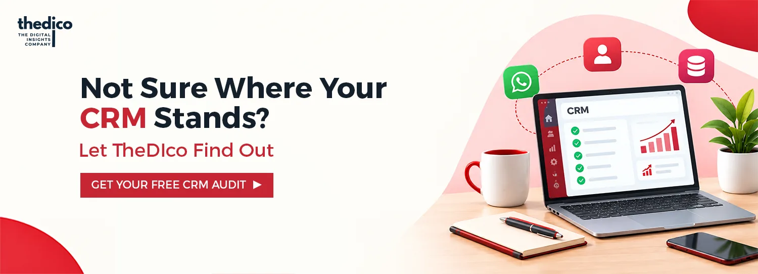 Not sure where your CRM stands? Let TheDIco find out. Get your free CRM audit.